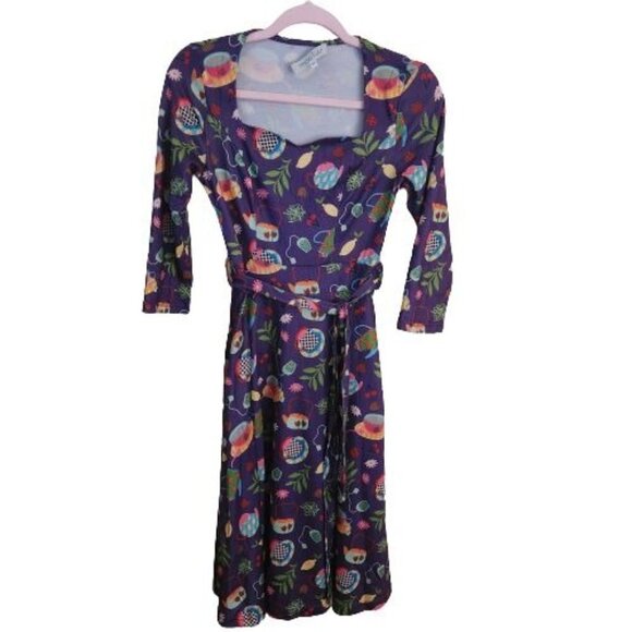 Modcloth Miss Lulo Tea Time Mira Dress Size XS - Picture 2 of 12